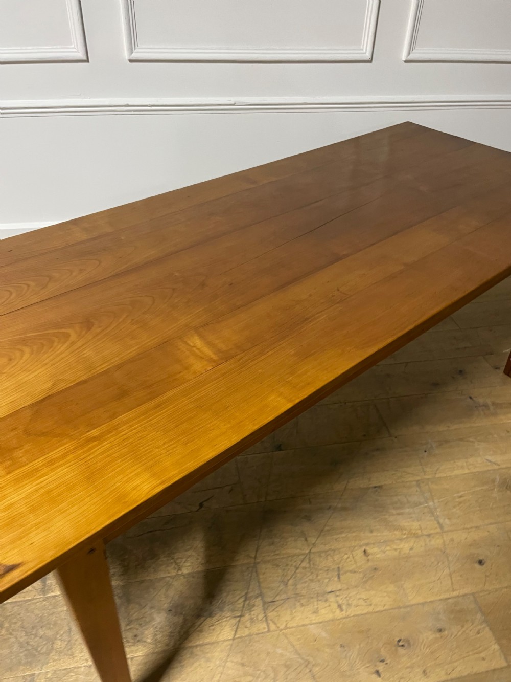 Cherry wood farm table 2m with bread slide View III
