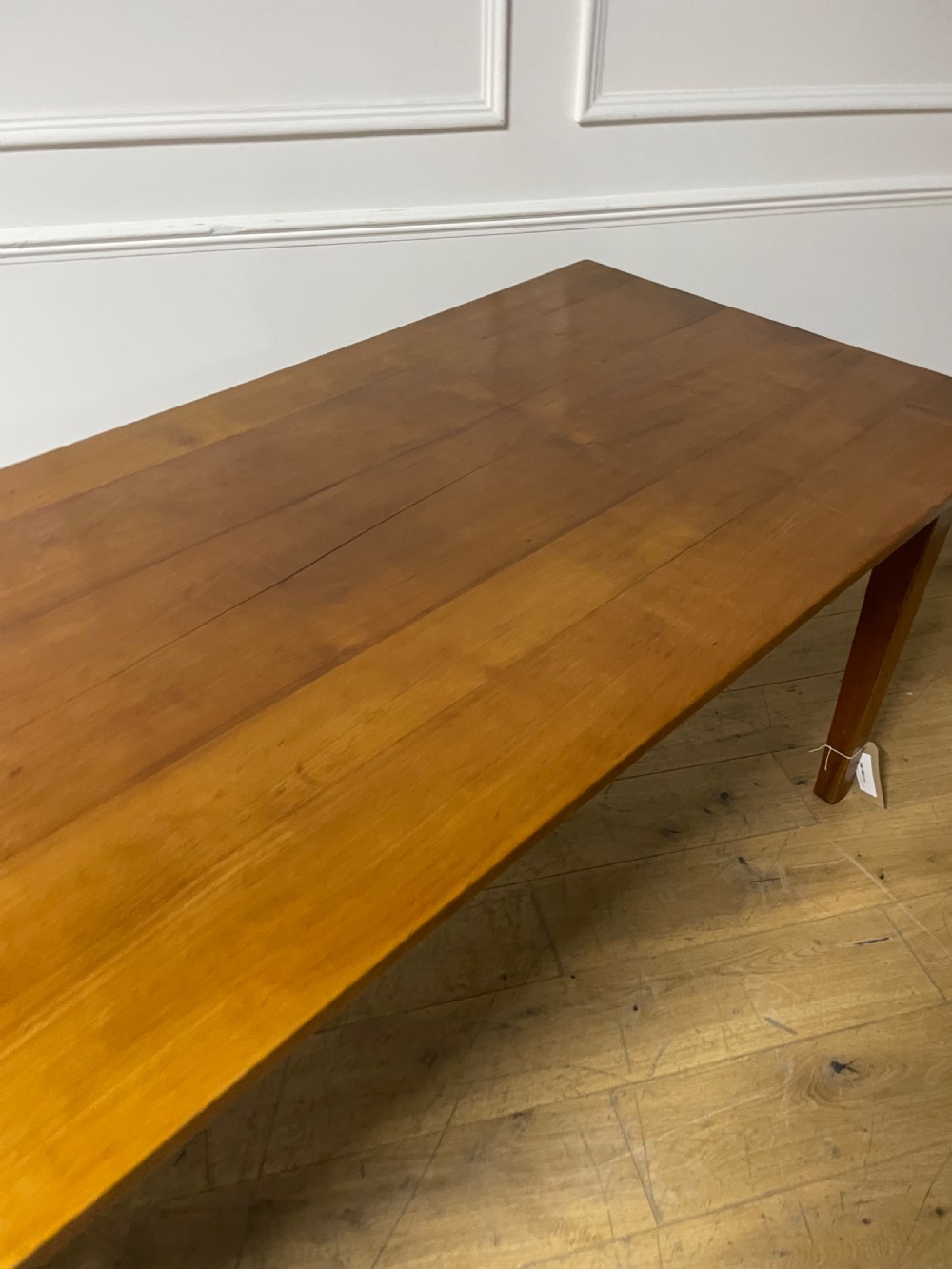 Cherry wood farm table 2m with bread slide View V