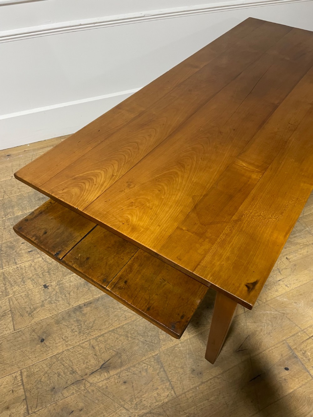 Cherry wood farm table 2m with bread slide View VI