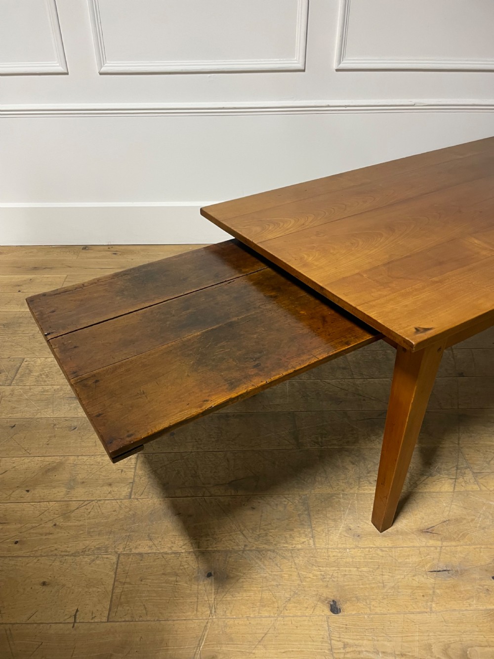 Cherry wood farm table 2m with bread slide View XI