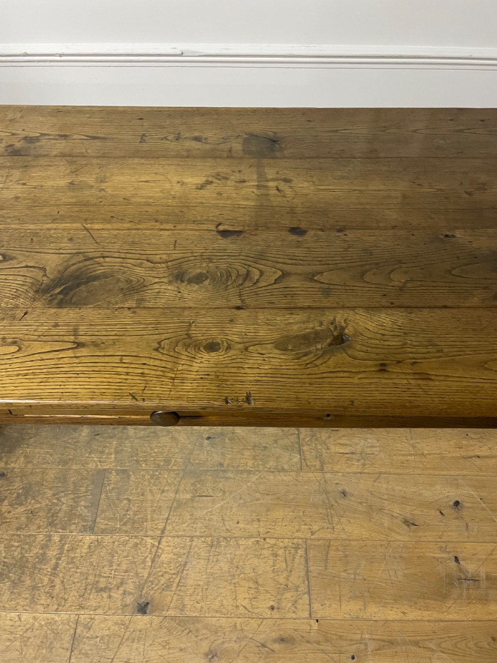 Neat sized chestnut Farmhouse table View VII