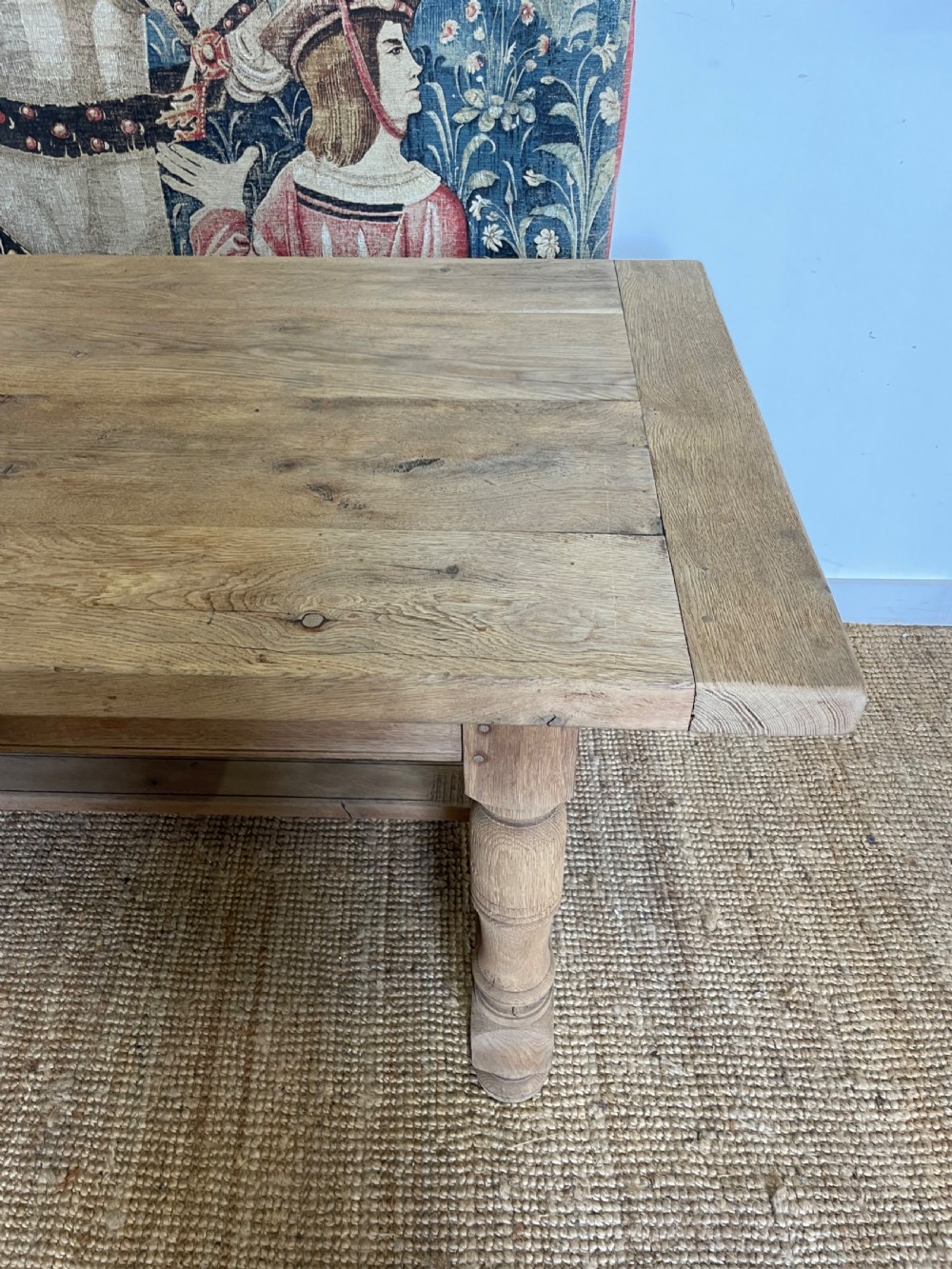 Early 20th century oak oak refectory table / farmhouse table  View II