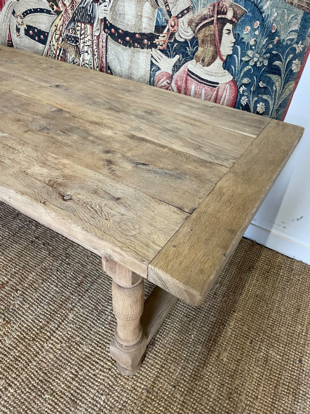Early 20th century oak oak refectory table / farmhouse table  View III