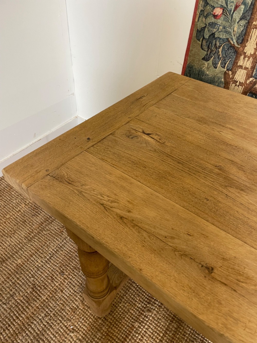 Early 20th century oak oak refectory table / farmhouse table  View V