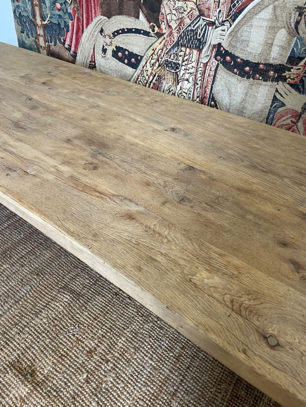 Early 20th century oak oak refectory table / farmhouse table  View VIII
