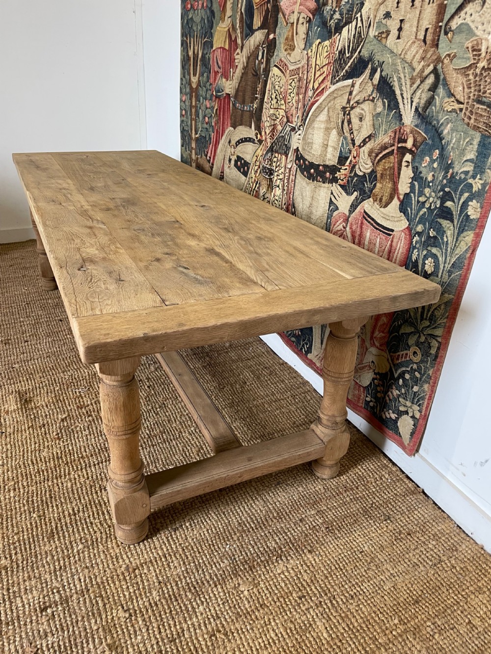 Early 20th century oak oak refectory table / farmhouse table  View X