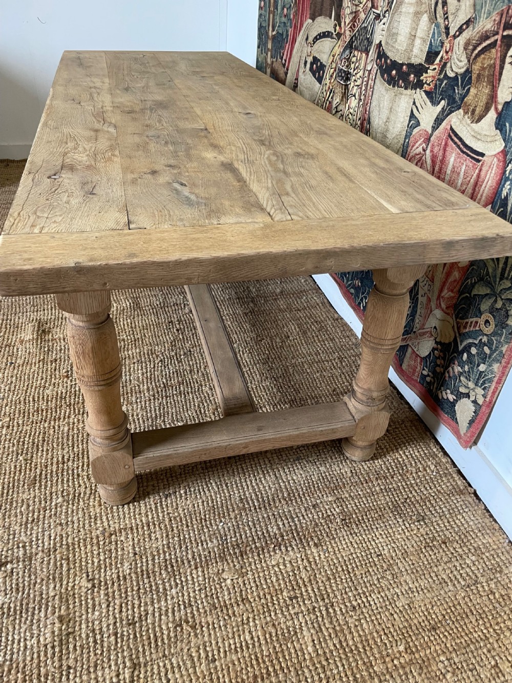 Early 20th century oak oak refectory table / farmhouse table  View XI