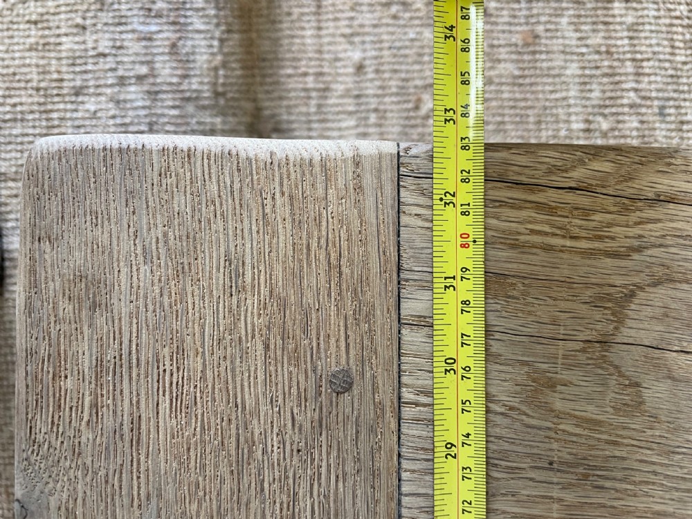 Early 20th century oak oak refectory table / farmhouse table  View XII