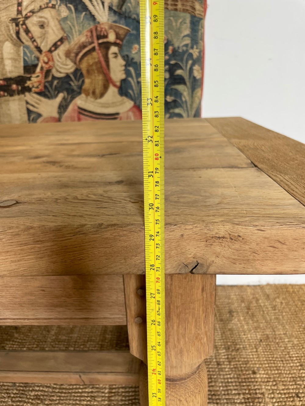 Early 20th century oak oak refectory table / farmhouse table  View XIV