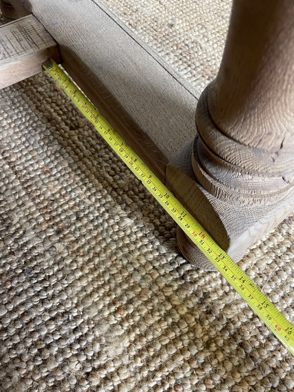 Early 20th century oak oak refectory table / farmhouse table  View XVI