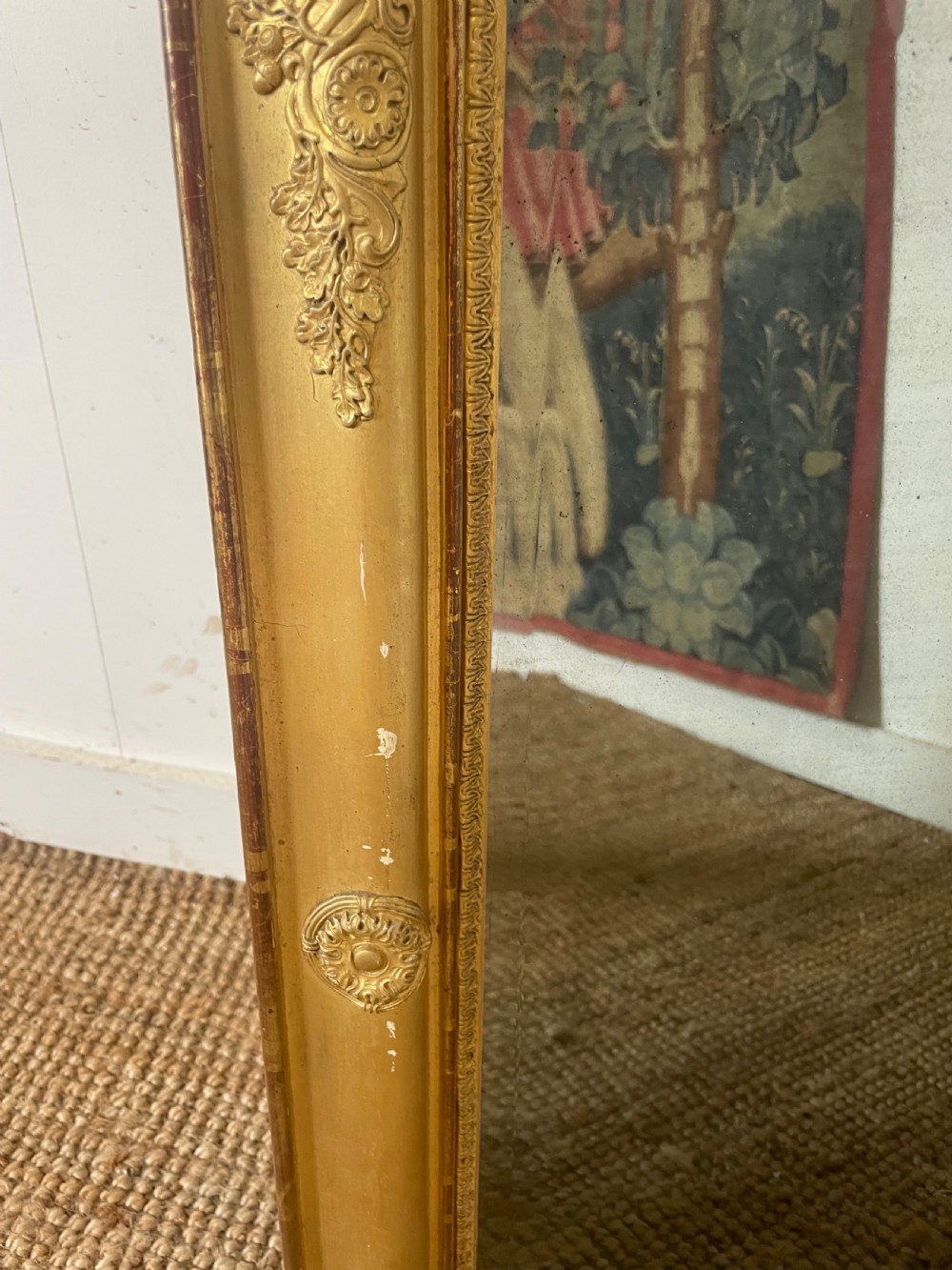19th century gilded wall mirror , neat size View III