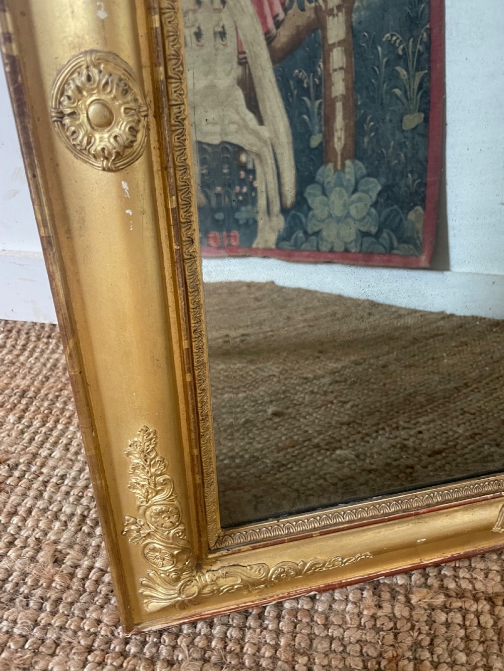 19th century gilded wall mirror , neat size View V