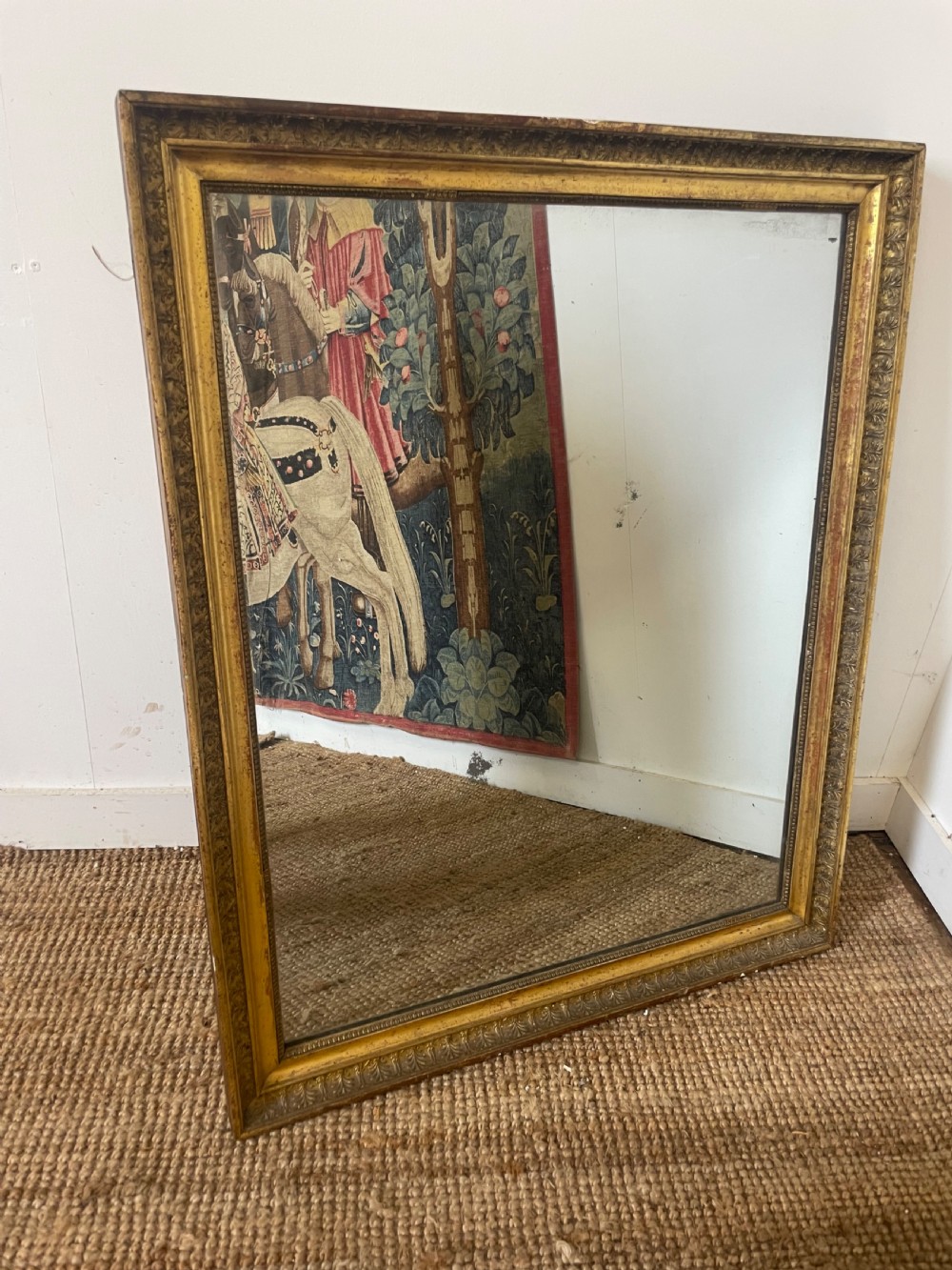 19th century french gilded wall mirror