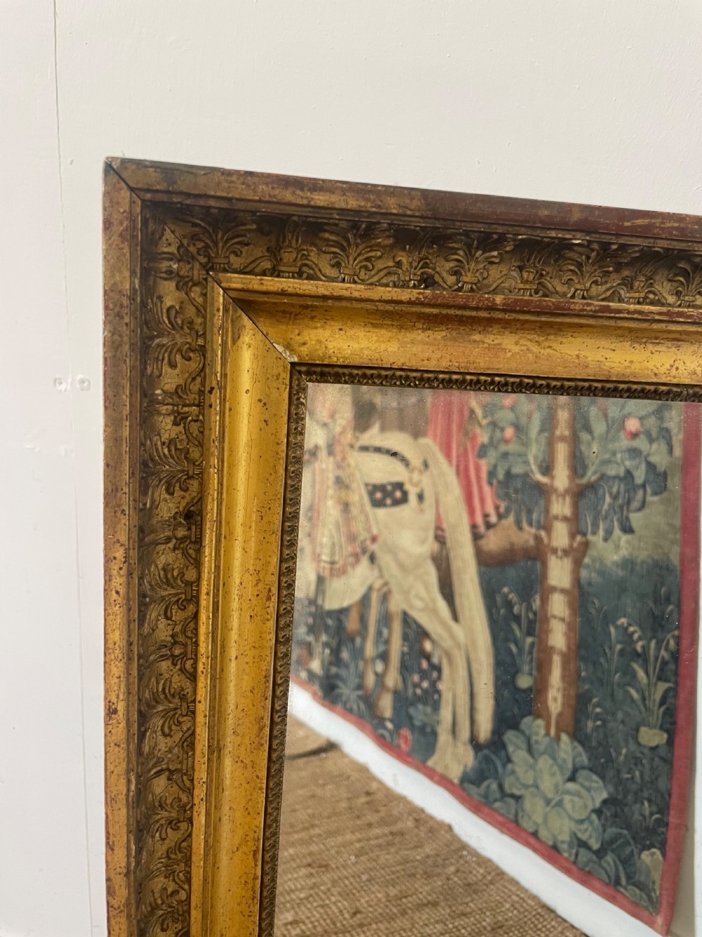19th century french gilded wall mirror View II