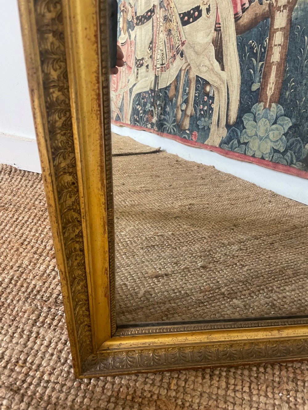 19th century french gilded wall mirror View IV