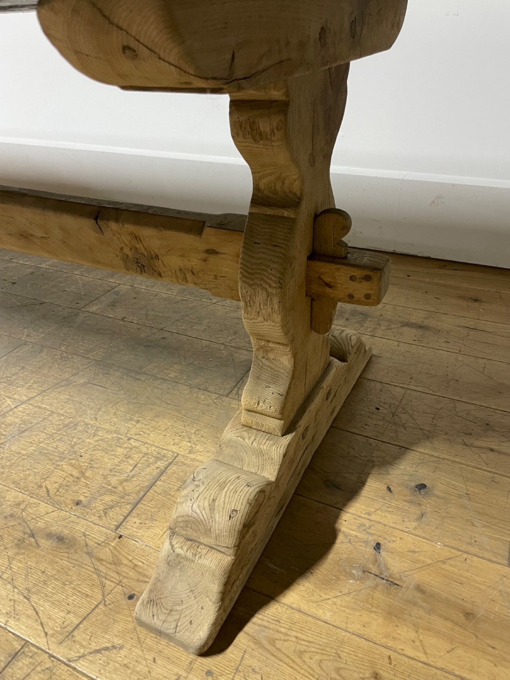 Single planked oak Farmhouse table / refectory table 2.5 meters  View VII