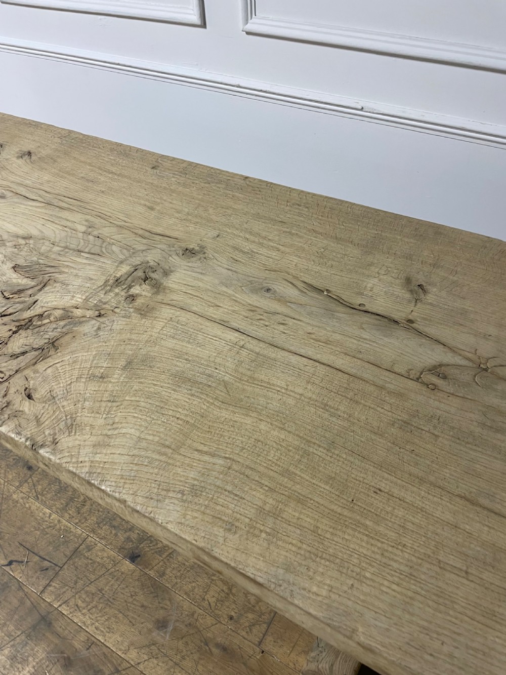 Single planked oak Farmhouse table / refectory table 2.5 meters  View IX