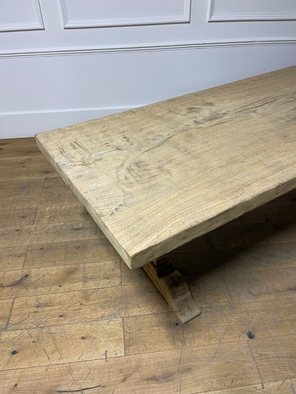 Single planked oak Farmhouse table / refectory table 2.5 meters  View XVI