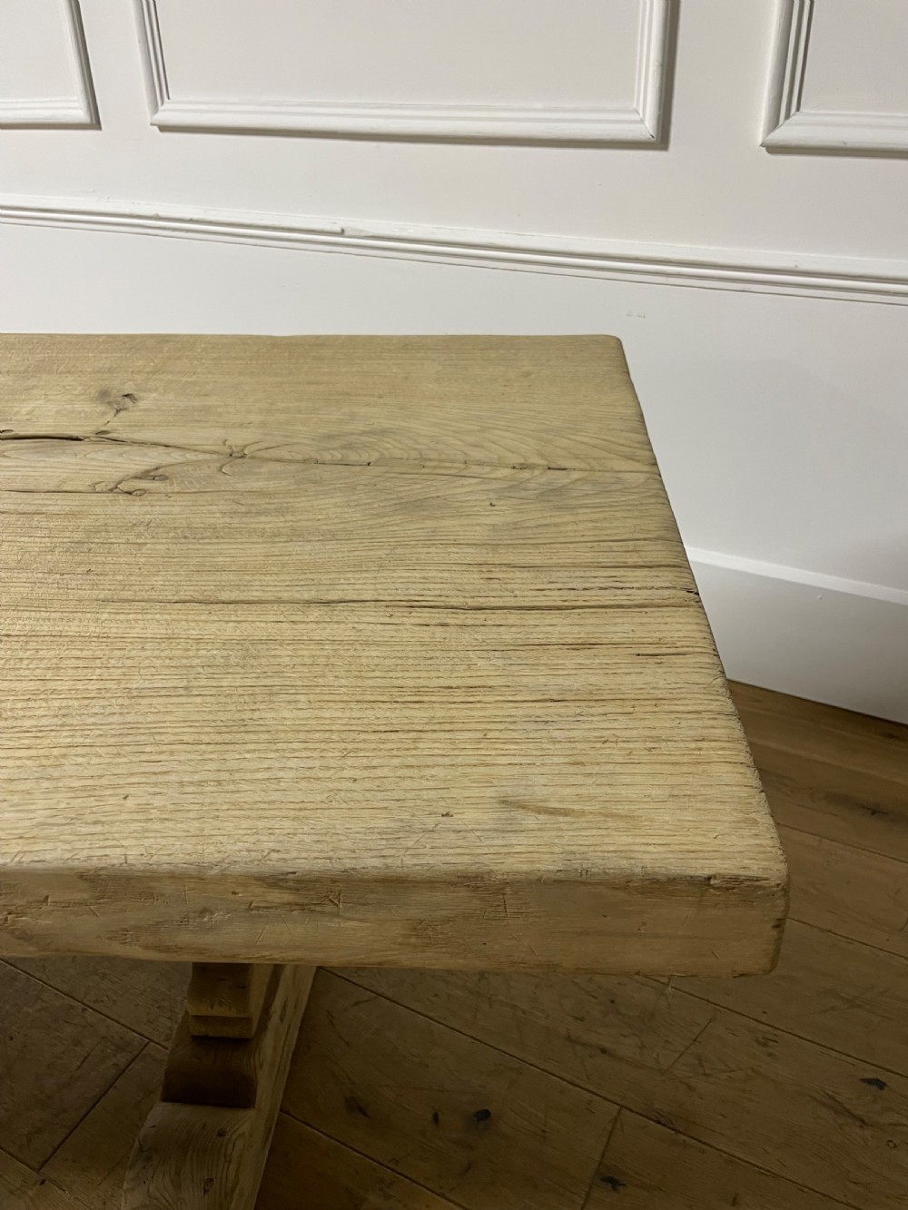 Single planked oak Farmhouse table / refectory table 2.5 meters  View XVII