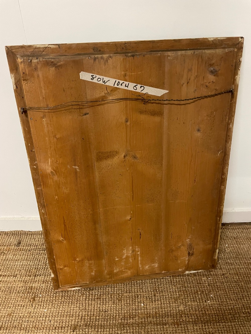 Antique French gilt mirror 106 x 80  View VI