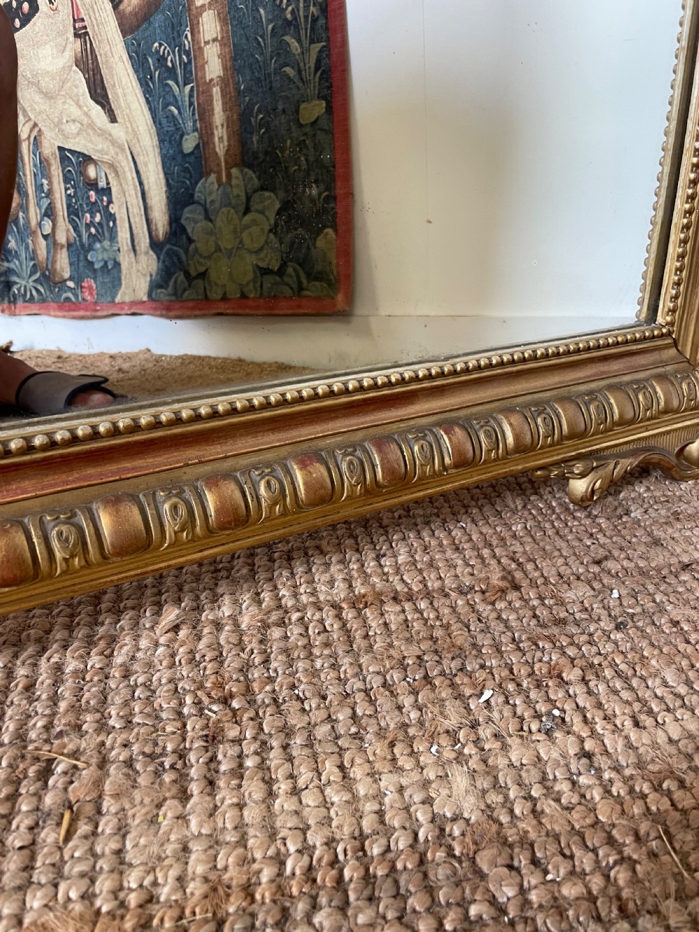 Decorative 19th French gilt mirror  View VI