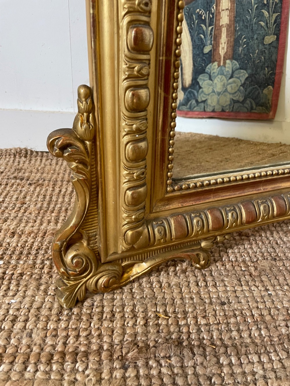 Decorative 19th French gilt mirror  View IX