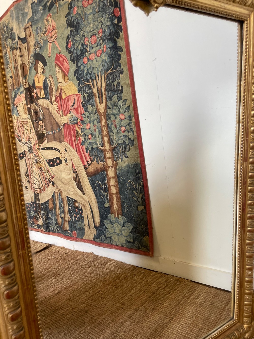 Decorative 19th French gilt mirror  View XI