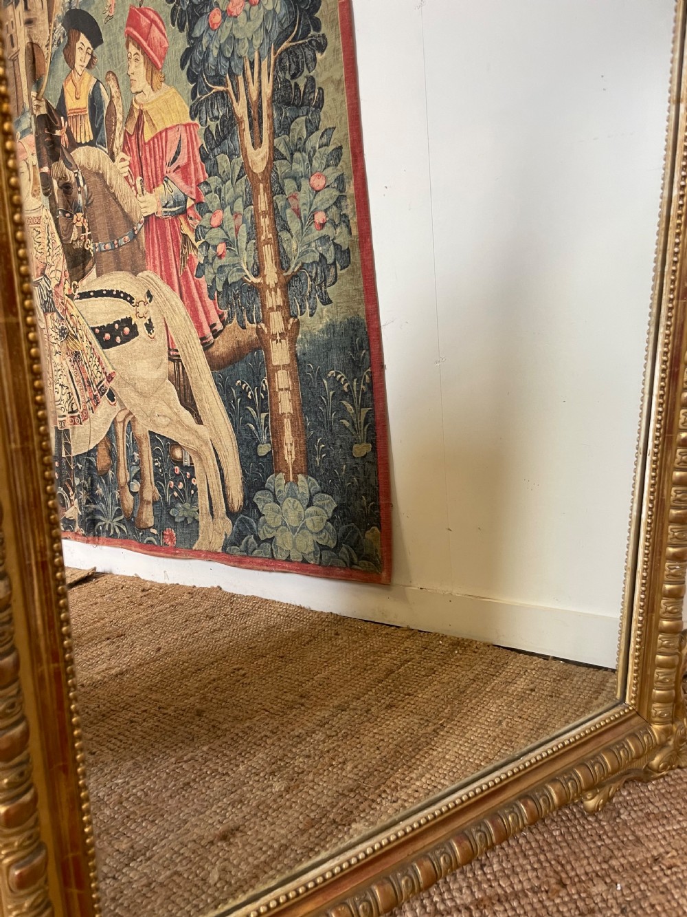 Decorative 19th French gilt mirror  View XII