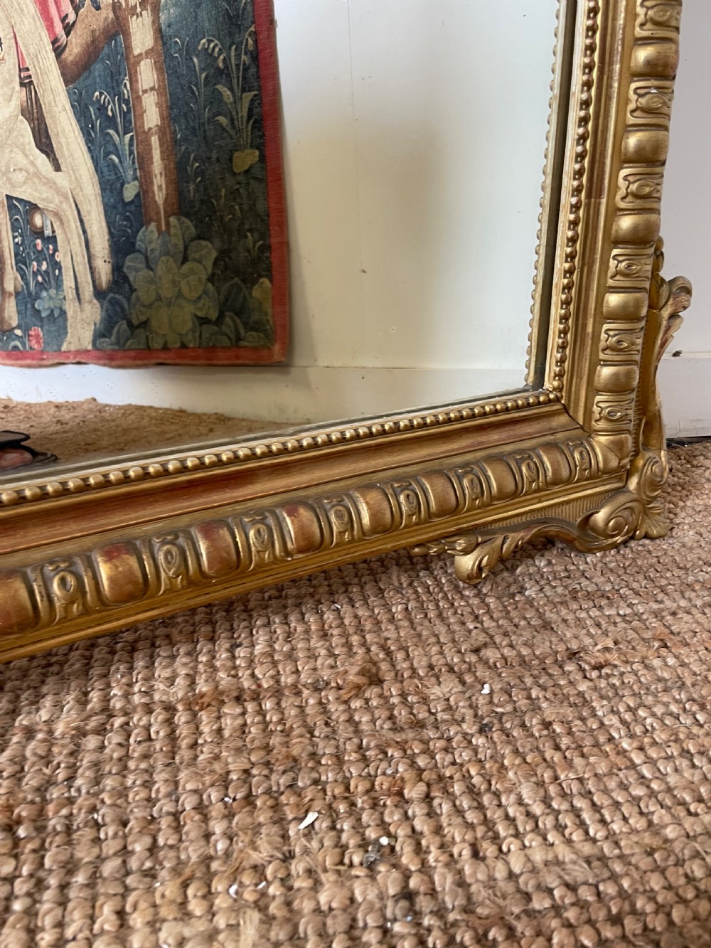Decorative 19th French gilt mirror  View XIII
