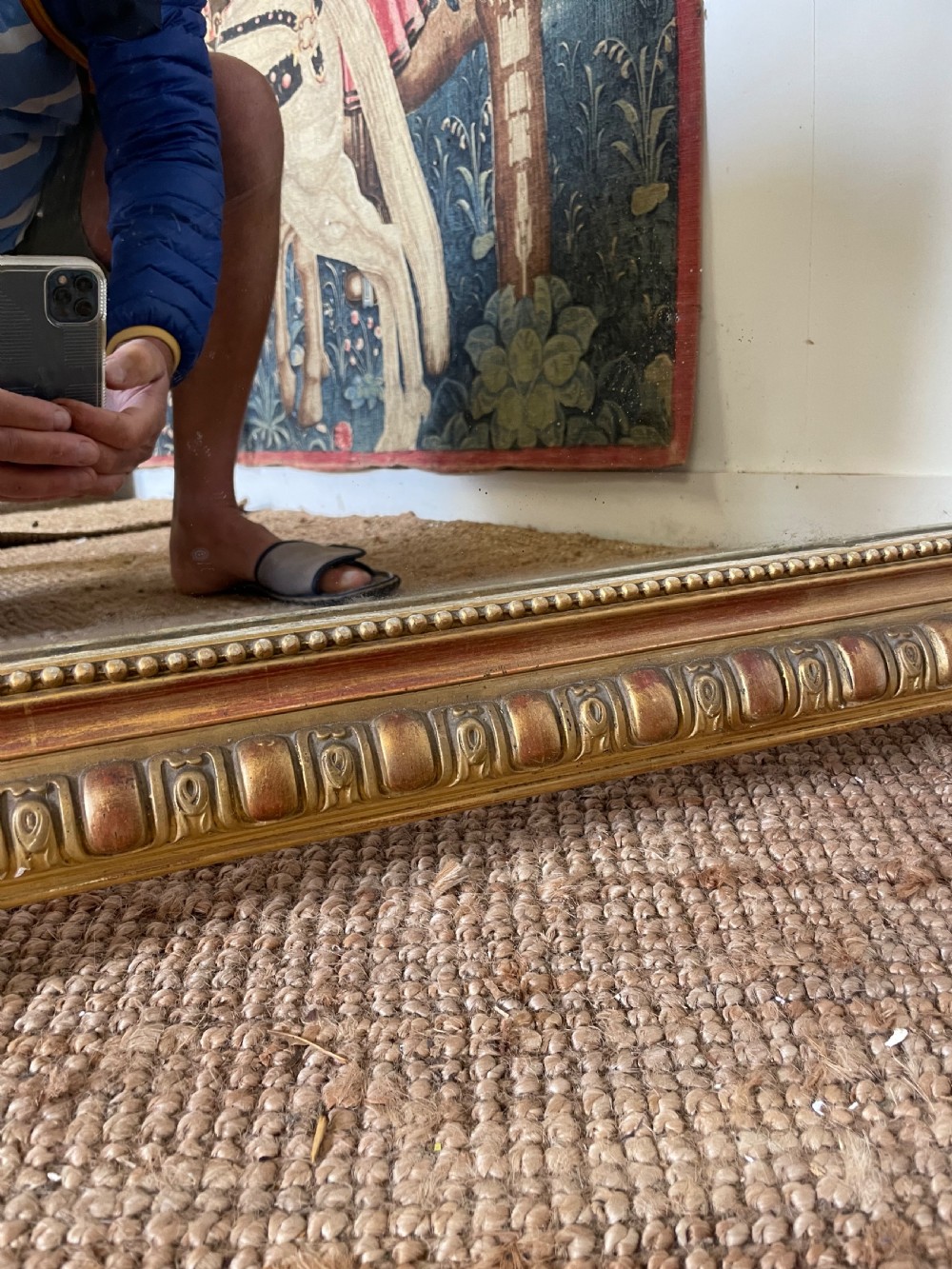 Decorative 19th French gilt mirror  View XIV