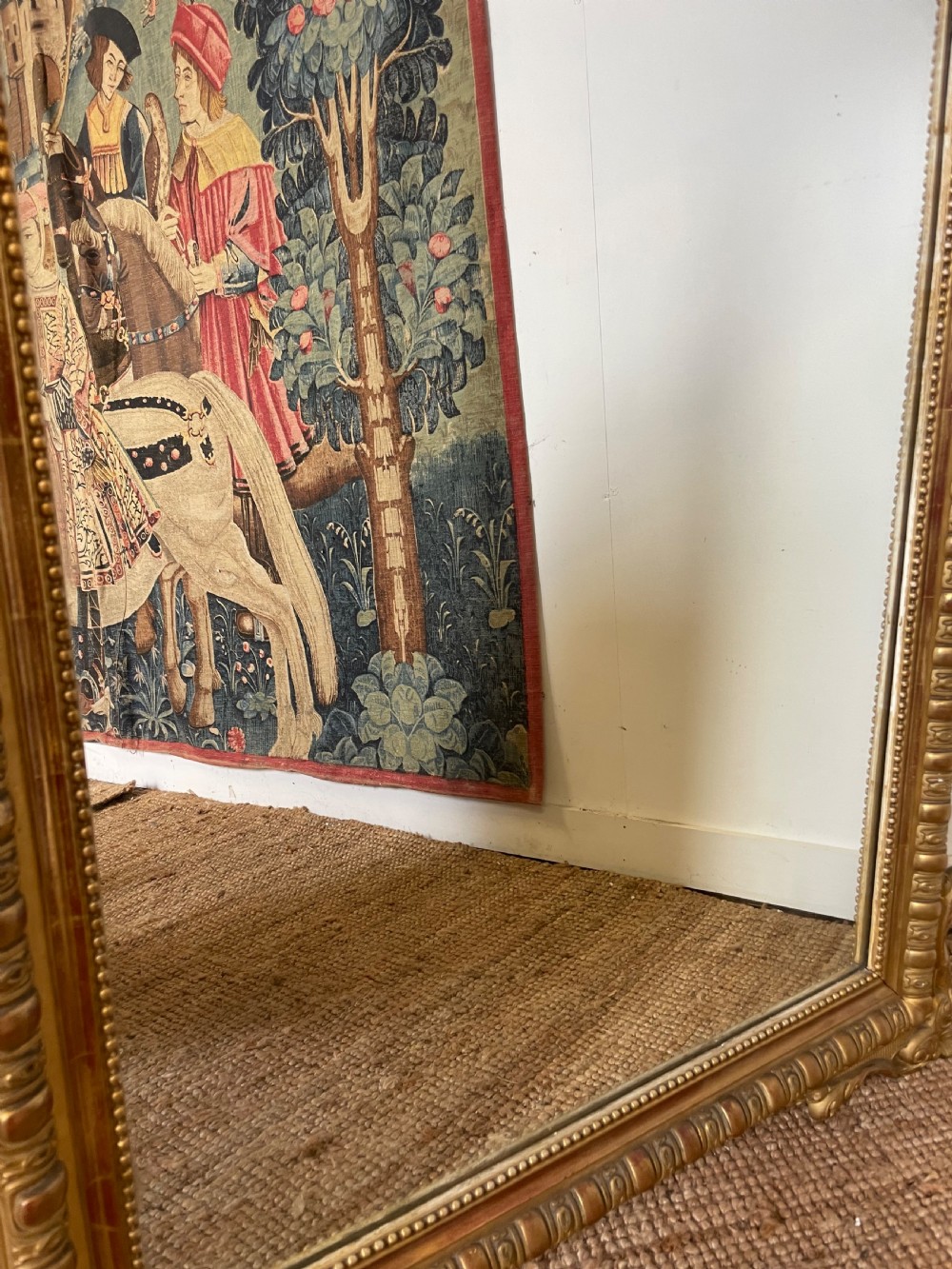 Decorative 19th French gilt mirror  View XVII