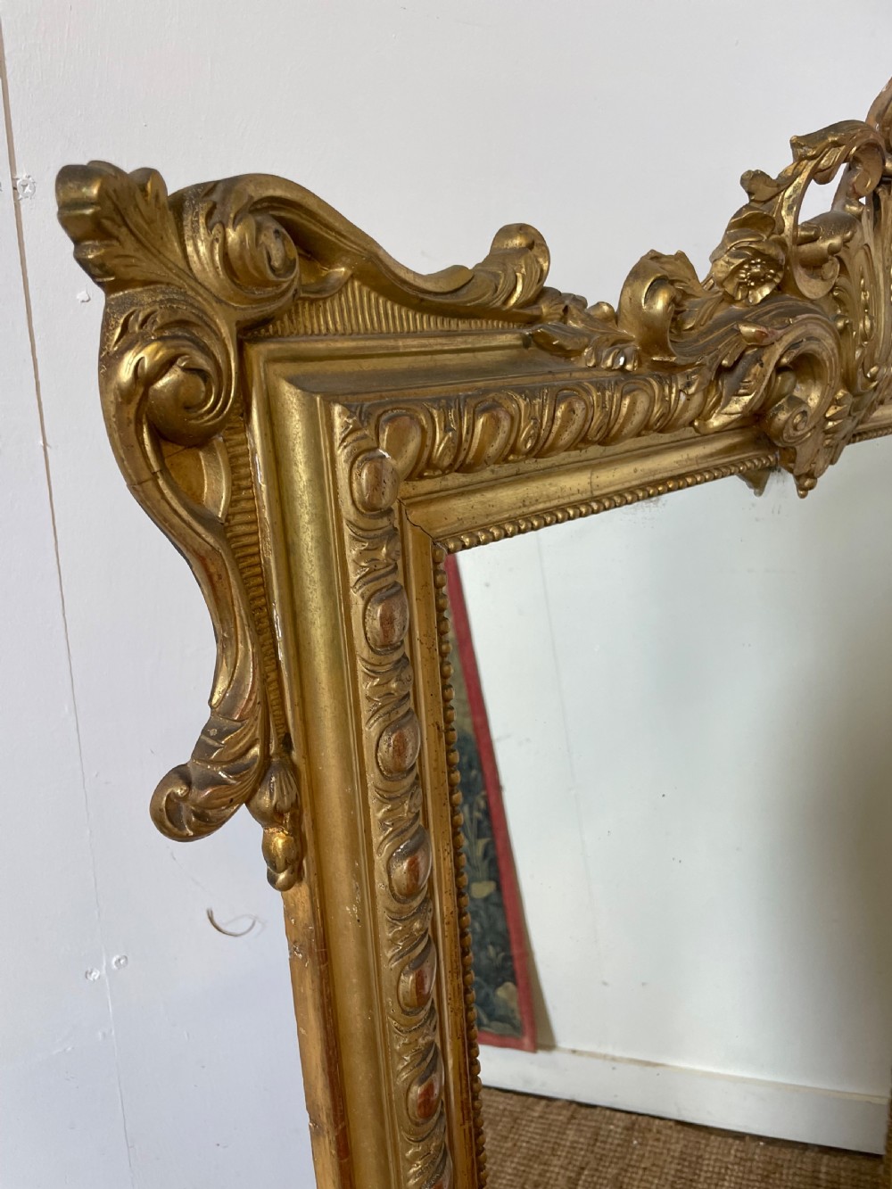 Decorative 19th French gilt mirror  View XVIII
