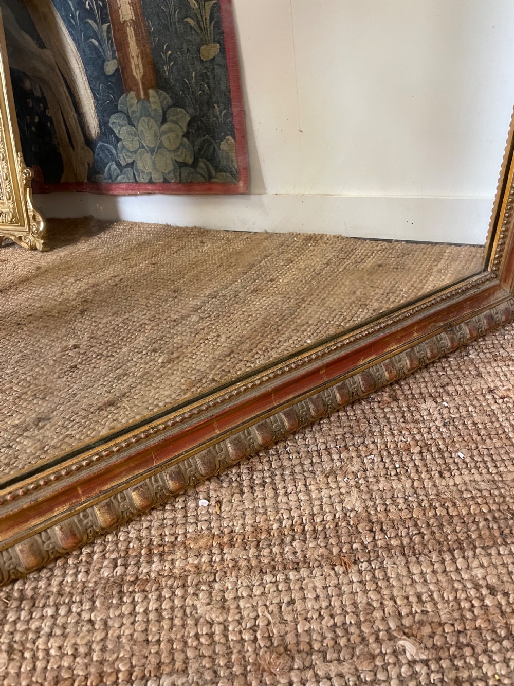 19th century French gilt over mantle mirror  View VIII