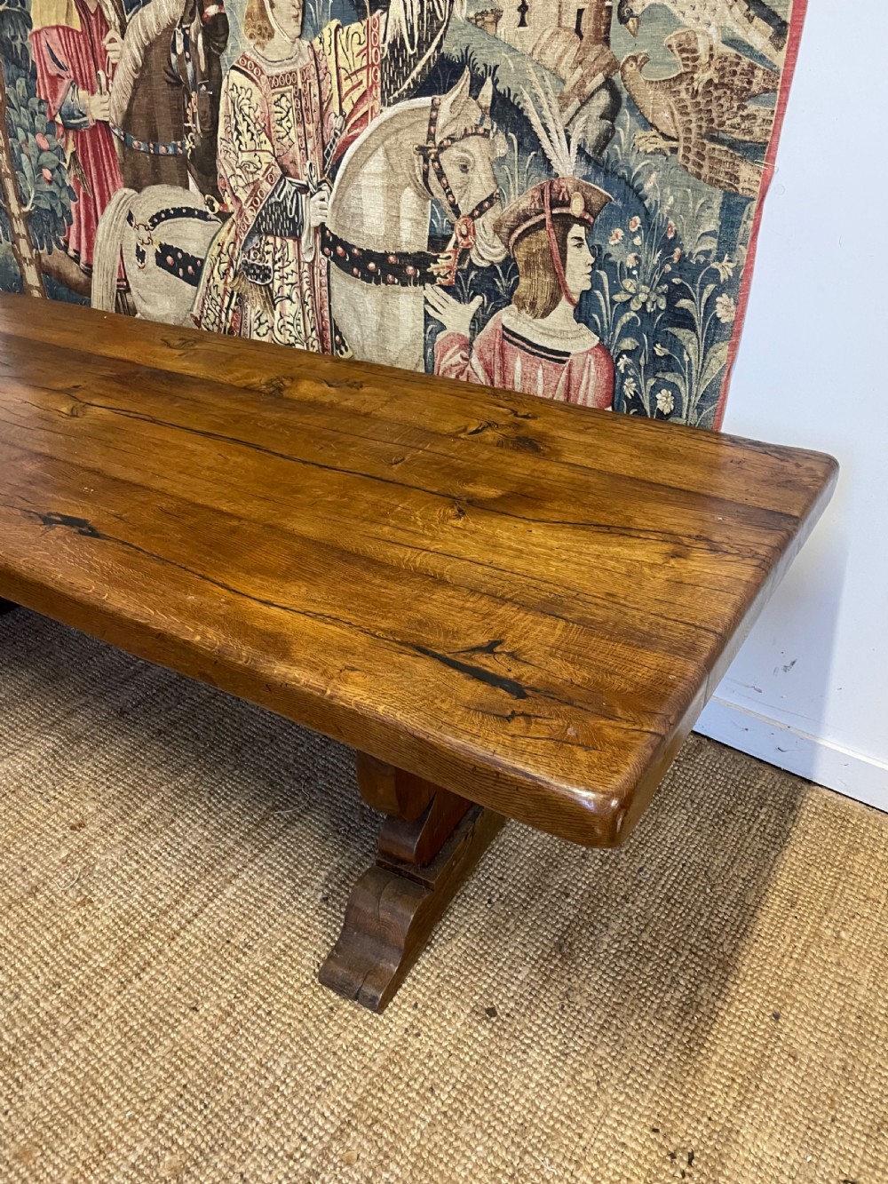 Early 20th century oak refectory table  View II