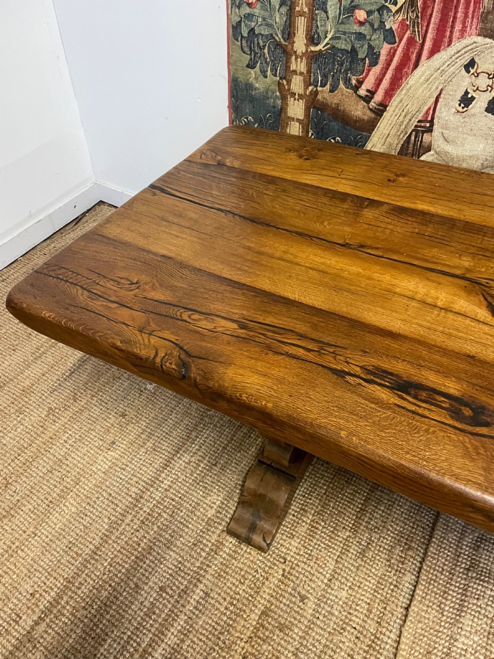 Early 20th century oak refectory table  View VII