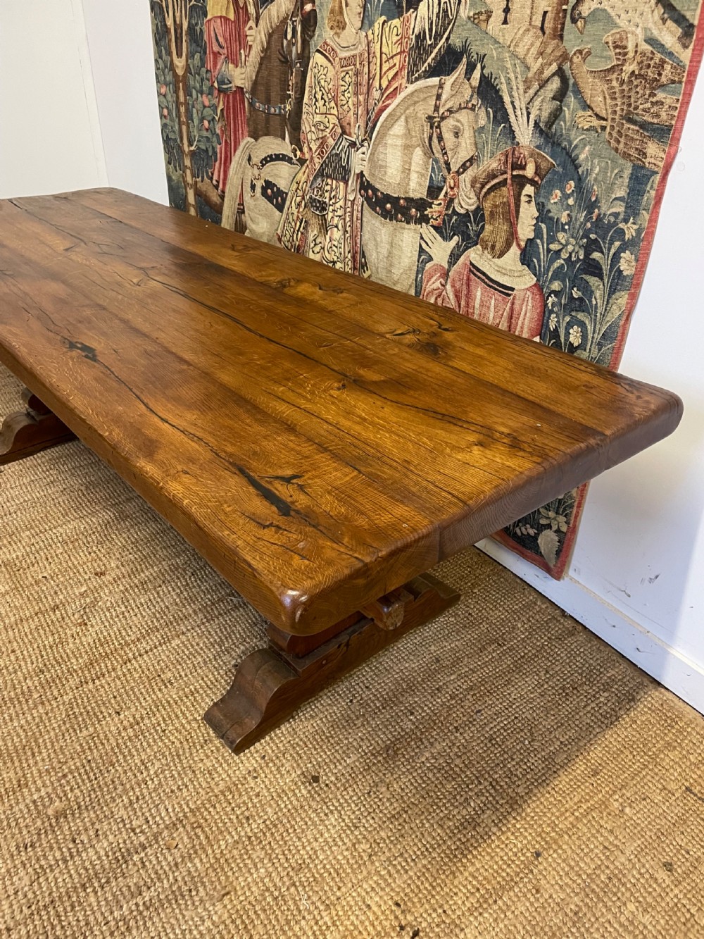 Early 20th century oak refectory table  View XI