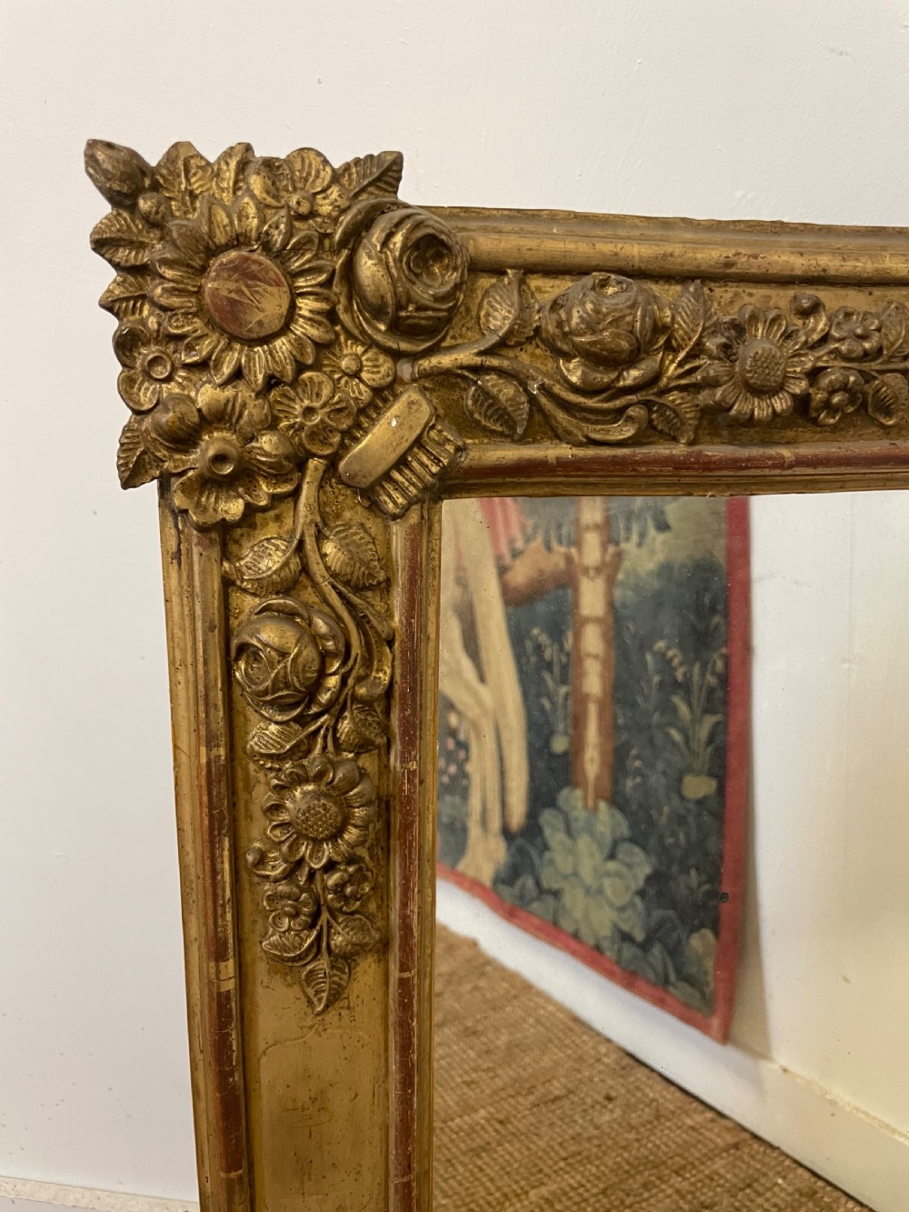 19th century gilded wall mirror  View II