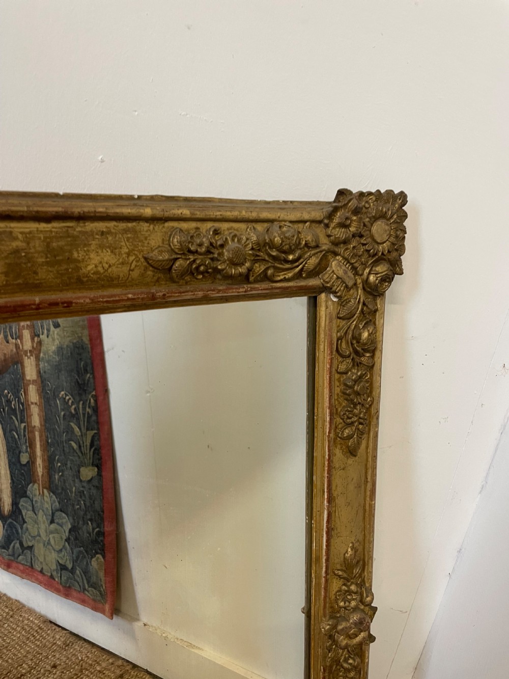 19th century gilded wall mirror  View III
