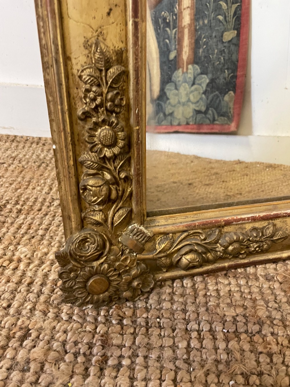 19th century gilded wall mirror  View VI