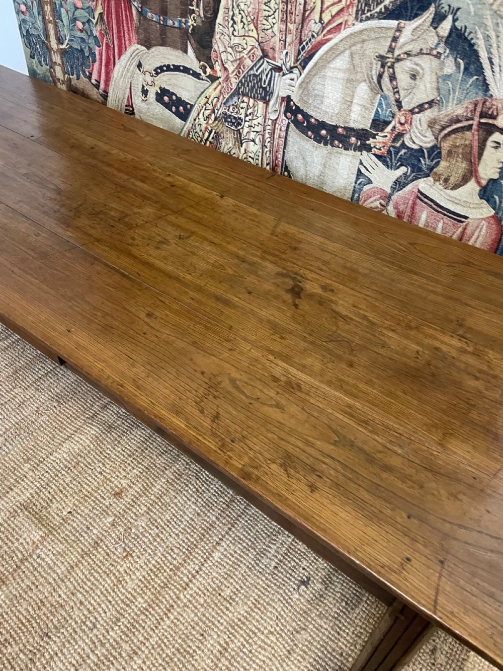 19th century oak farmhouse table  View II