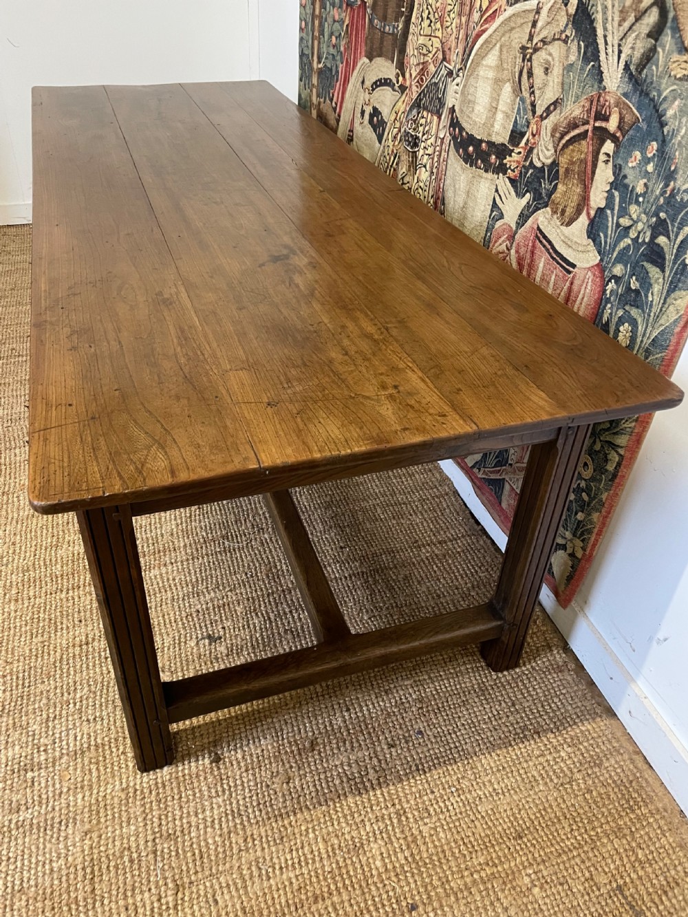 19th century oak farmhouse table  View V