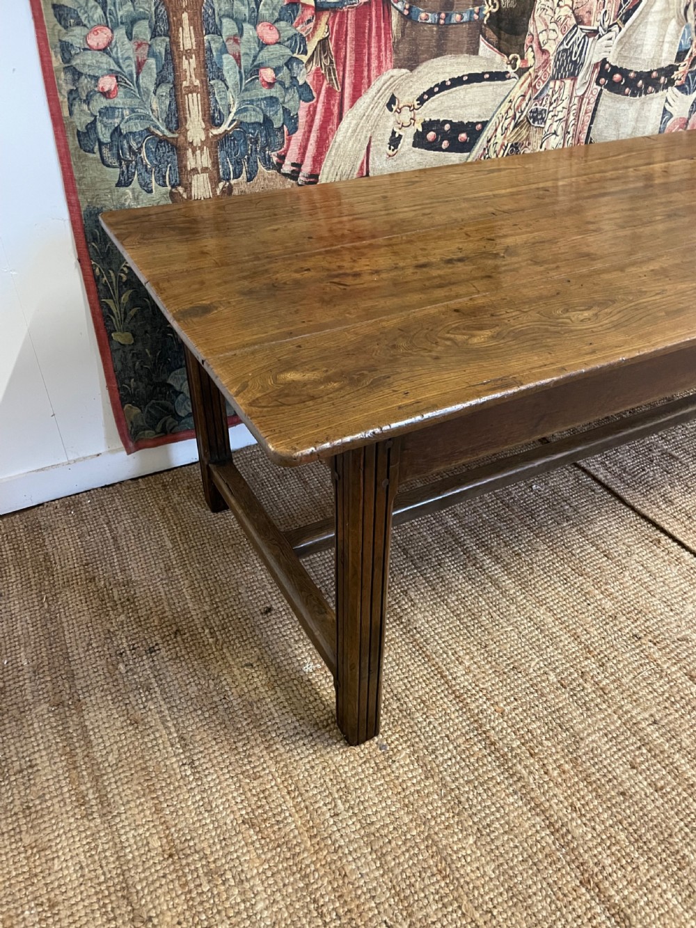 19th century oak farmhouse table  View X