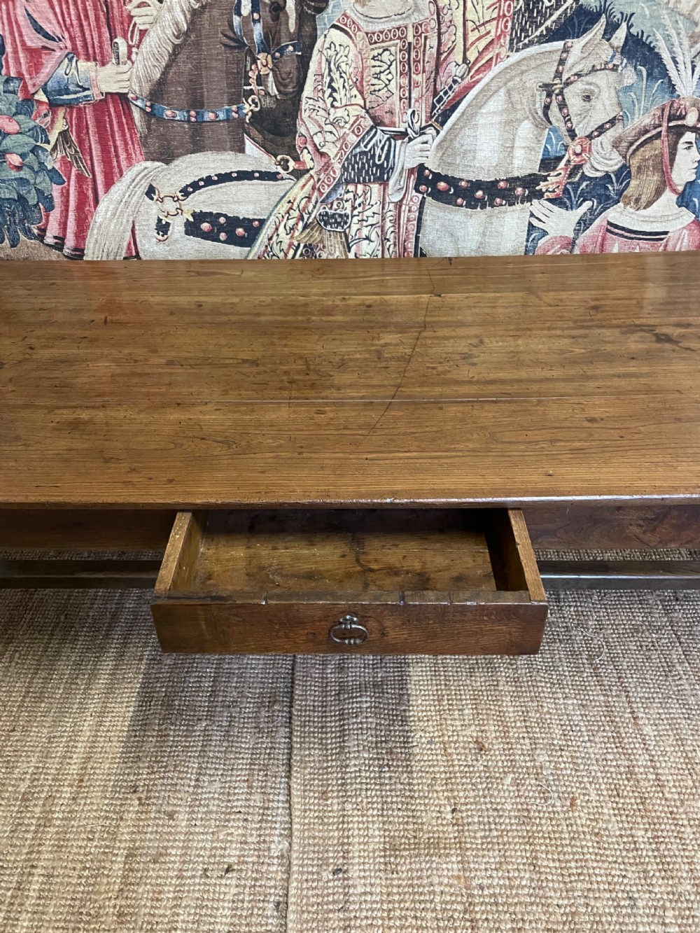 19th century oak farmhouse table  View XII