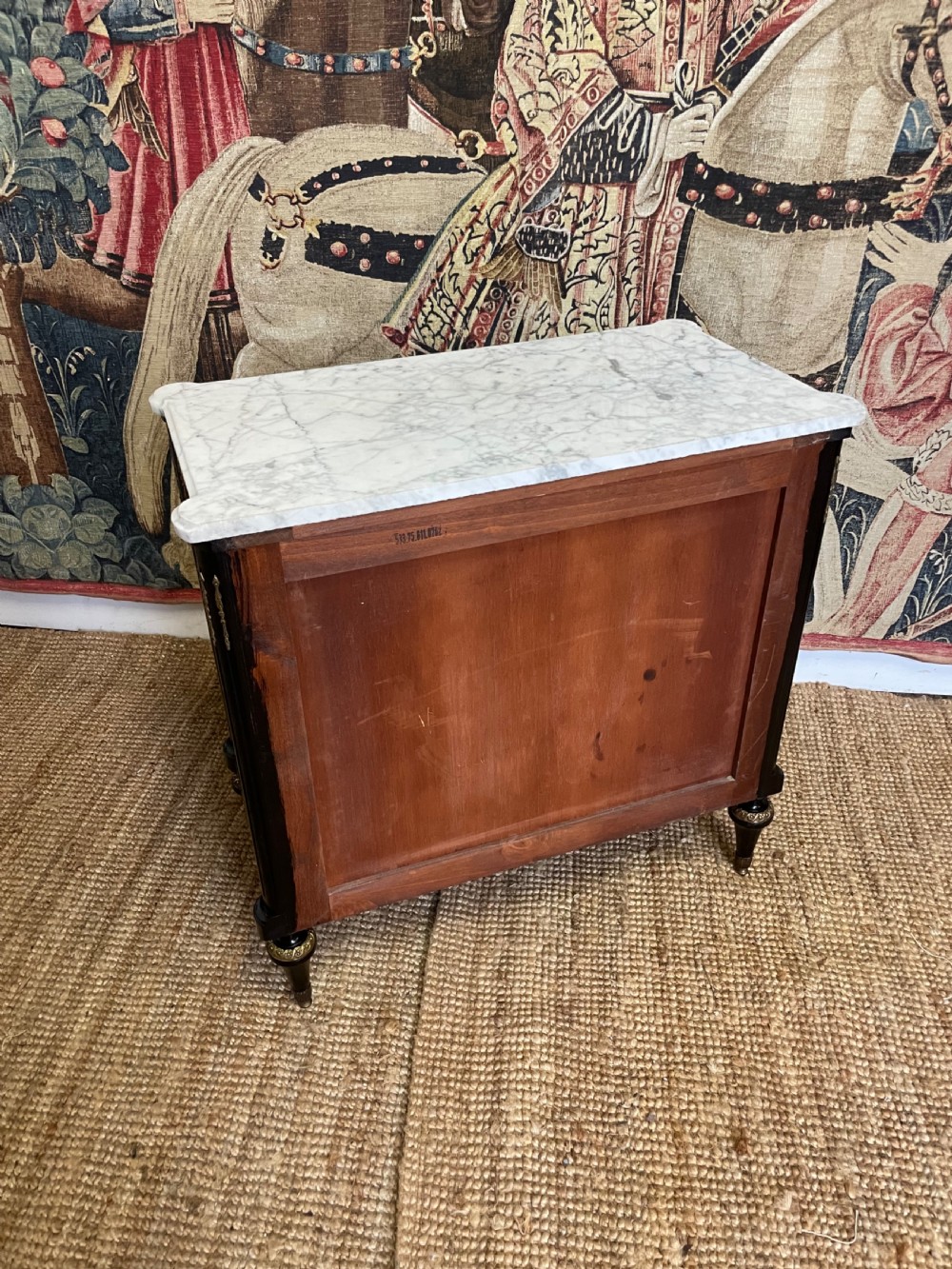 SMALL EARLY 20TH CENTURY EBONISED COMMODE View VI