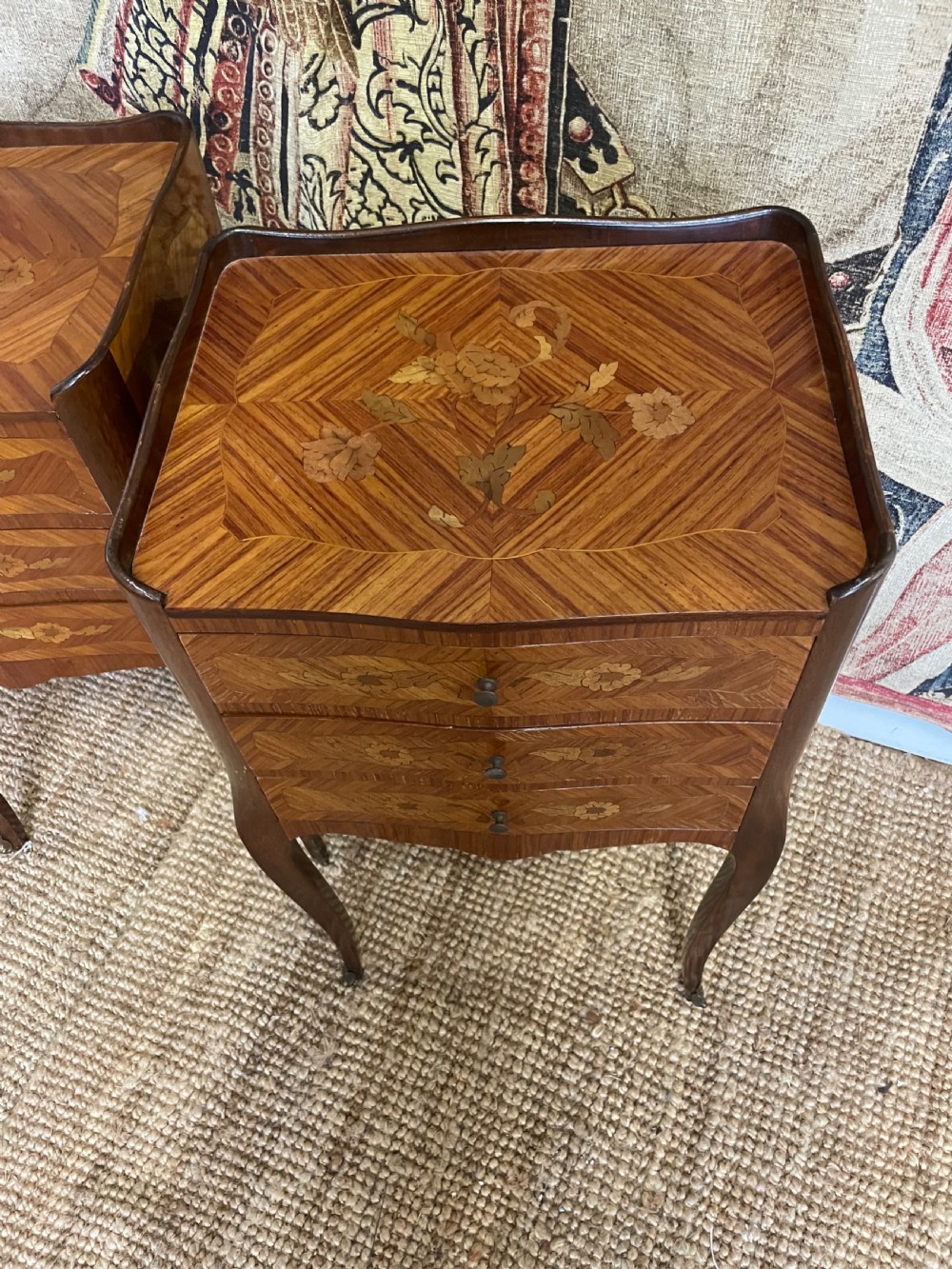 Pair of inlaid Kingwood bedside cabinets  View IV
