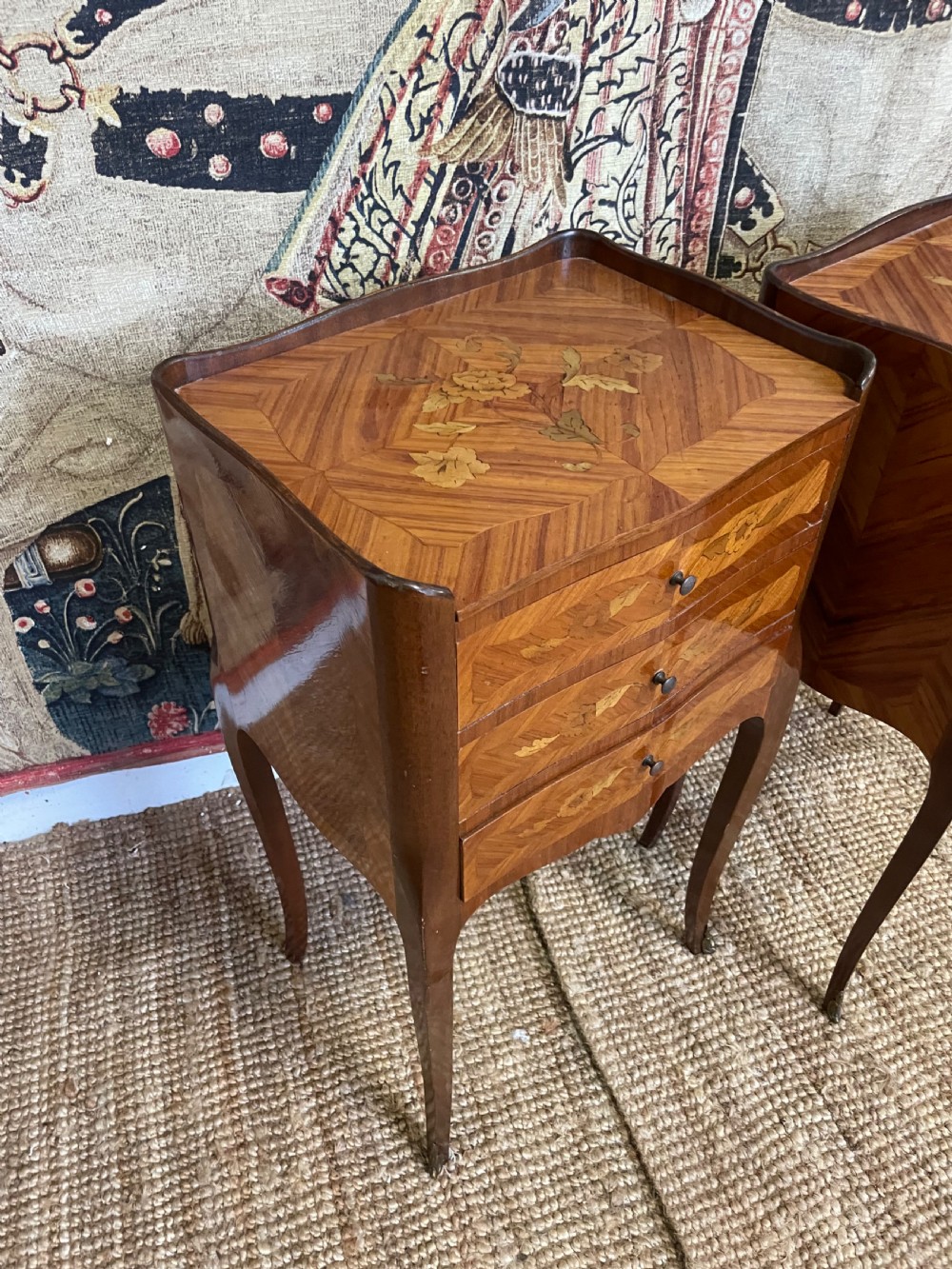 Pair of inlaid Kingwood bedside cabinets  View VII