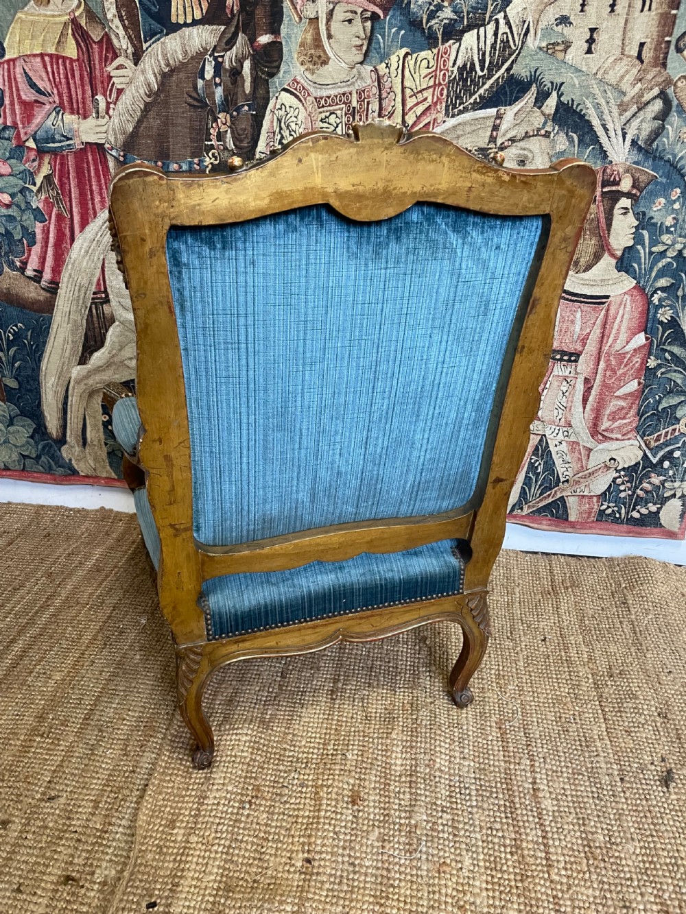 LARGE REGENCE STYLE GILDED OPEN ARMCHAIR View XI