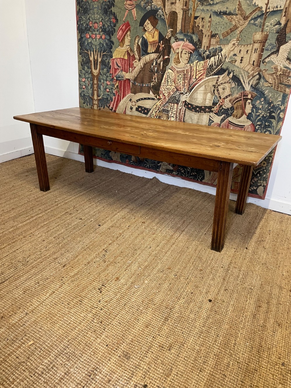 Elm farmhouse table  View II