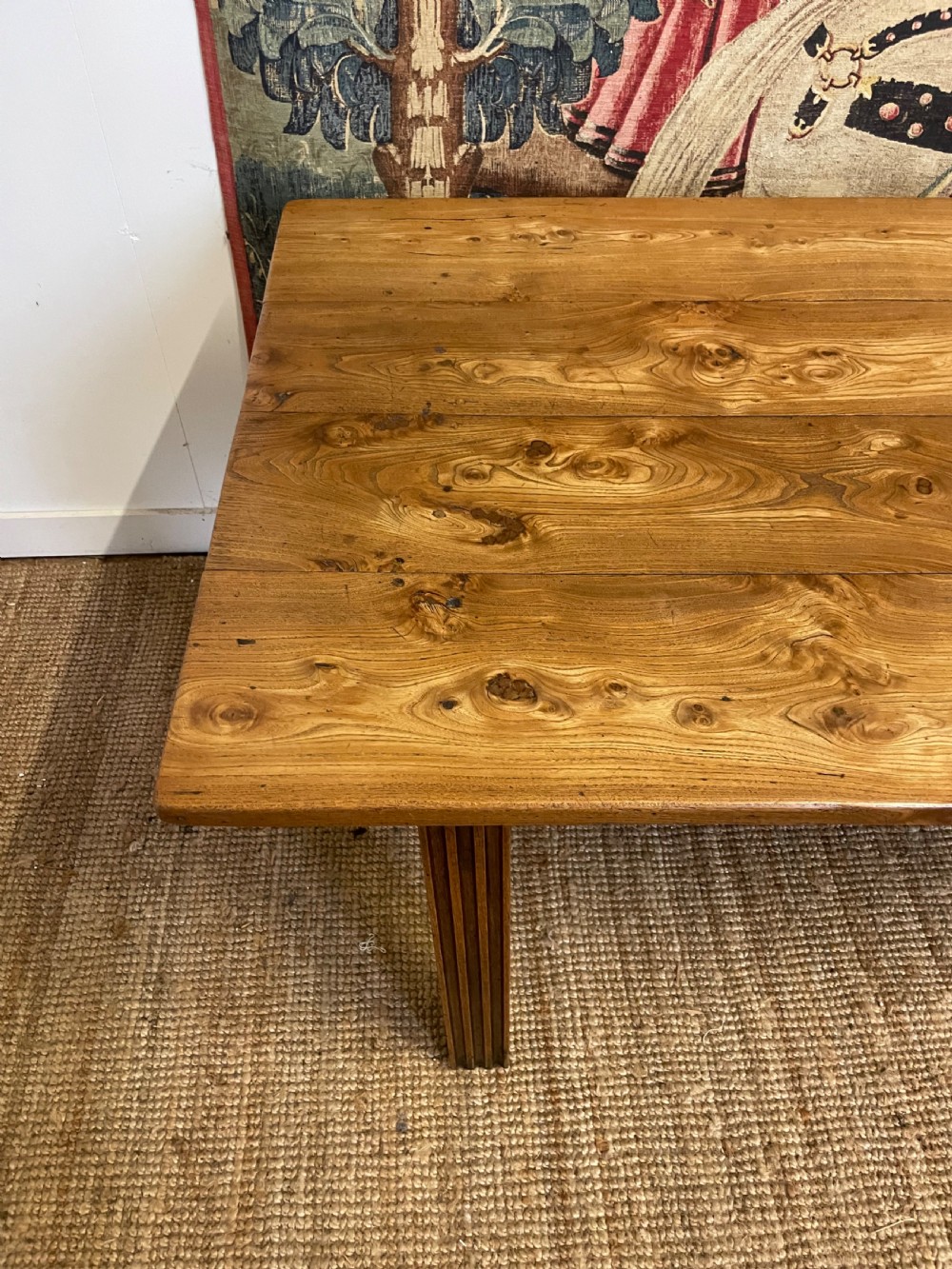 Elm farmhouse table  View VI