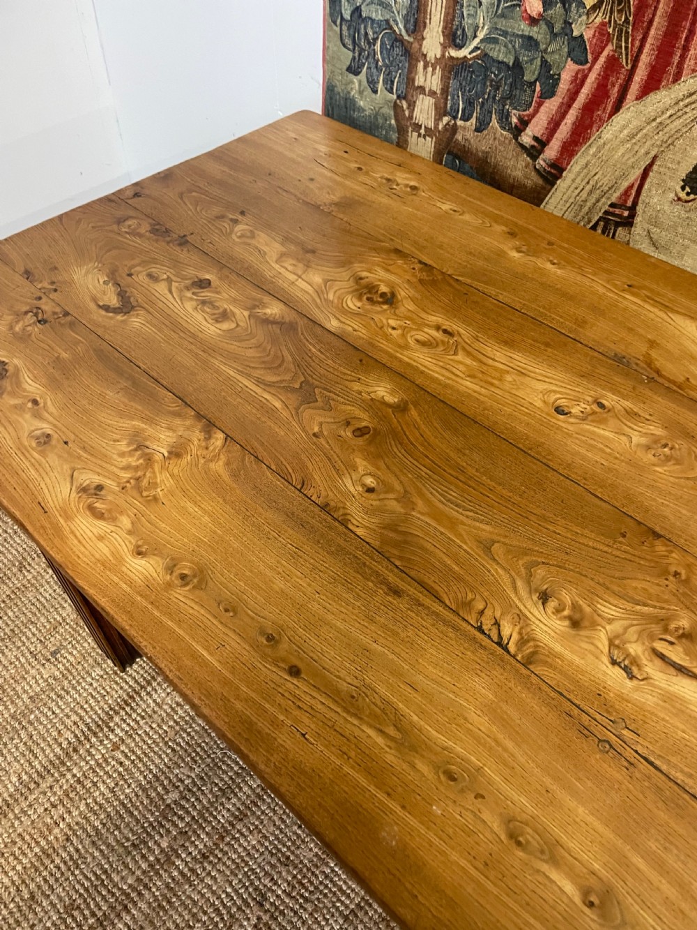 Elm farmhouse table  View VII